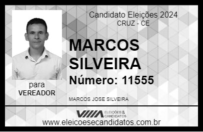 Candidato MARCOS SILVEIRA 2024 - CRUZ - Eleições