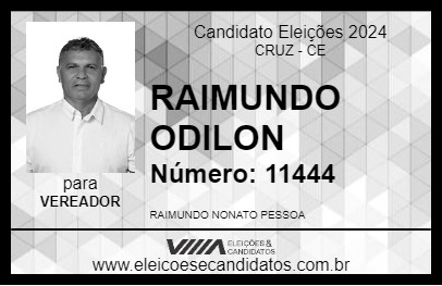 Candidato RAIMUNDO ODILON 2024 - CRUZ - Eleições