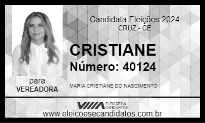 Candidato CRISTIANE 2024 - CRUZ - Eleições