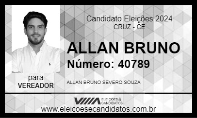 Candidato ALLAN BRUNO 2024 - CRUZ - Eleições