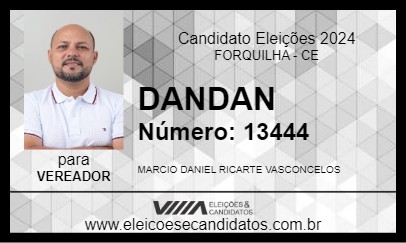 Candidato DANDAN 2024 - FORQUILHA - Eleições