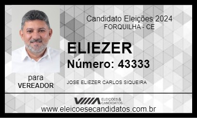 Candidato ELIEZER 2024 - FORQUILHA - Eleições