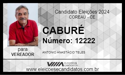 Candidato CABURÉ 2024 - COREAÚ - Eleições