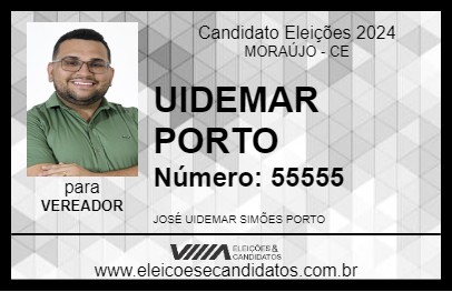 Candidato UIDEMAR PORTO 2024 - MORAÚJO - Eleições