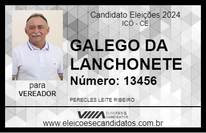 Candidato GALEGO DA LANCHONETE 2024 - ICÓ - Eleições