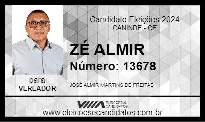 Candidato ZÉ ALMIR 2024 - CANINDÉ - Eleições