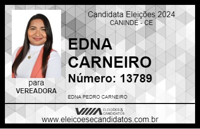 Candidato EDNA CARNEIRO 2024 - CANINDÉ - Eleições