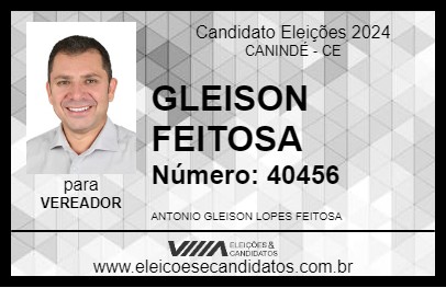 Candidato GLEISON FEITOSA 2024 - CANINDÉ - Eleições