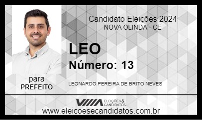 Candidato LEO 2024 - NOVA OLINDA - Eleições