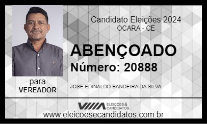 Candidato ABENÇOADO 2024 - OCARA - Eleições