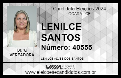 Candidato LENILCE SANTOS 2024 - OCARA - Eleições