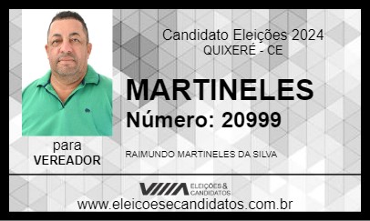 Candidato MARTINELES 2024 - QUIXERÉ - Eleições