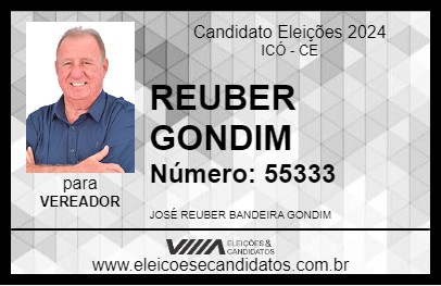 Candidato REUBER GONDIM 2024 - ICÓ - Eleições