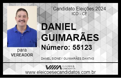 Candidato DANIEL GUIMARÃES 2024 - ICÓ - Eleições