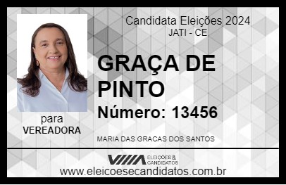 Candidato GRAÇA DE PINTO 2024 - JATI - Eleições