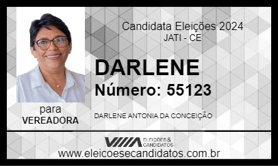 Candidato DARLENE 2024 - JATI - Eleições