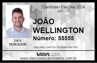 Candidato JOÃO WELLINGTON 2024 - JATI - Eleições