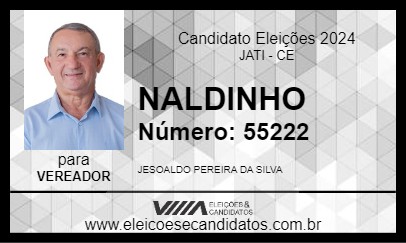 Candidato NALDINHO 2024 - JATI - Eleições