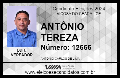 Candidato ANTÔNIO TEREZA 2024 - VIÇOSA DO CEARÁ - Eleições