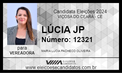 Candidato LÚCIA JP 2024 - VIÇOSA DO CEARÁ - Eleições