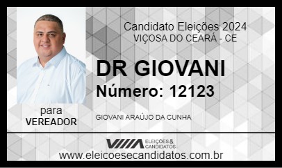 Candidato DR GIOVANI 2024 - VIÇOSA DO CEARÁ - Eleições