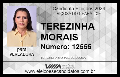 Candidato TEREZINHA MORAIS 2024 - VIÇOSA DO CEARÁ - Eleições