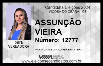 Candidato ASSUNÇÃO VIEIRA 2024 - VIÇOSA DO CEARÁ - Eleições