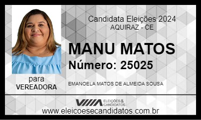 Candidato MANU MATOS 2024 - AQUIRAZ - Eleições