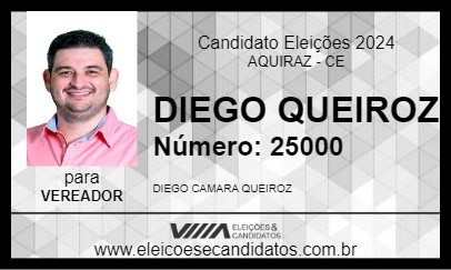 Candidato DIEGO QUEIROZ 2024 - AQUIRAZ - Eleições