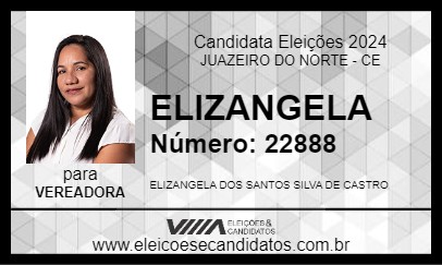 Candidato ELIZANGELA 2024 - JUAZEIRO DO NORTE - Eleições