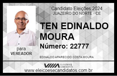 Candidato TEN EDINALDO MOURA 2024 - JUAZEIRO DO NORTE - Eleições