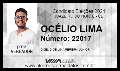 Candidato OCÉLIO LIMA 2024 - JUAZEIRO DO NORTE - Eleições