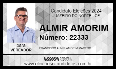 Candidato ALMIR AMORIM 2024 - JUAZEIRO DO NORTE - Eleições