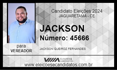 Candidato JACKSON 2024 - JAGUARETAMA - Eleições