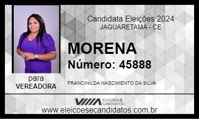 Candidato MORENA 2024 - JAGUARETAMA - Eleições