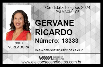 Candidato GERVANE RICARDO 2024 - PALMÁCIA - Eleições