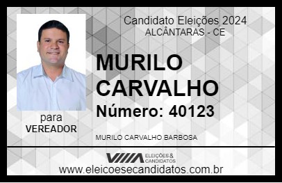 Candidato MURILO CARVALHO 2024 - ALCÂNTARAS - Eleições