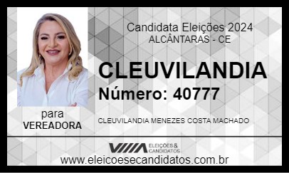 Candidato CLEUVILANDIA 2024 - ALCÂNTARAS - Eleições