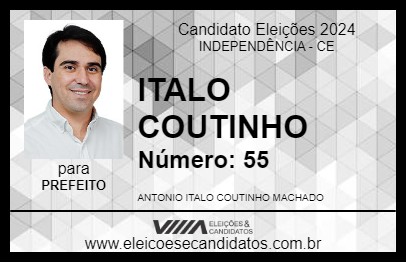 Candidato ITALO COUTINHO 2024 - INDEPENDÊNCIA - Eleições