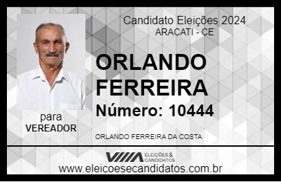 Candidato ORLANDO FERREIRA 2024 - ARACATI - Eleições