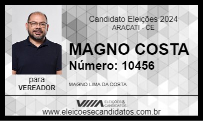 Candidato MAGNO COSTA 2024 - ARACATI - Eleições