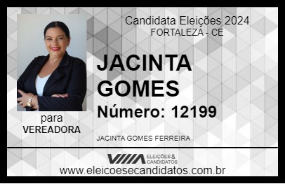 Candidato JACINTA GOMES 2024 - FORTALEZA - Eleições