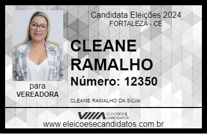 Candidato CLEANE RAMALHO 2024 - FORTALEZA - Eleições