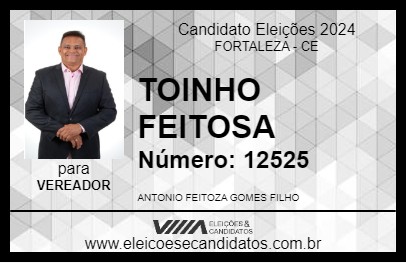 Candidato TOINHO FEITOSA 2024 - FORTALEZA - Eleições