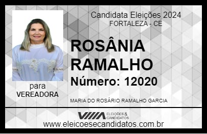 Candidato ROSÂNIA RAMALHO 2024 - FORTALEZA - Eleições