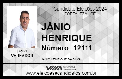 Candidato JÂNIO HENRIQUE 2024 - FORTALEZA - Eleições