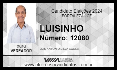 Candidato LUISINHO 2024 - FORTALEZA - Eleições