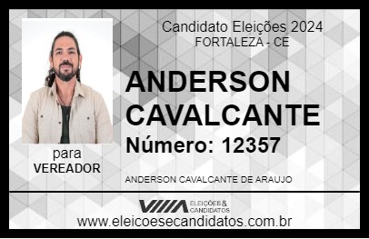 Candidato ANDERSON CAVALCANTE 2024 - FORTALEZA - Eleições