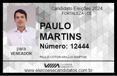 Candidato PAULO MARTINS 2024 - FORTALEZA - Eleições