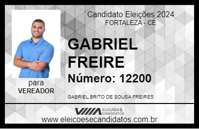 Candidato GABRIEL FREIRE 2024 - FORTALEZA - Eleições